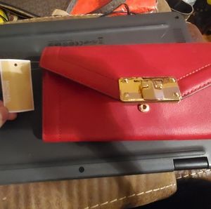 Michael Kors red wallet